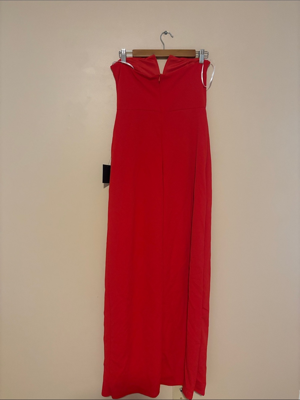 Lulus Dedicated to Glamour Red Strapless Maxi Dress size Large Formal Wedding - Picture 4 of 10